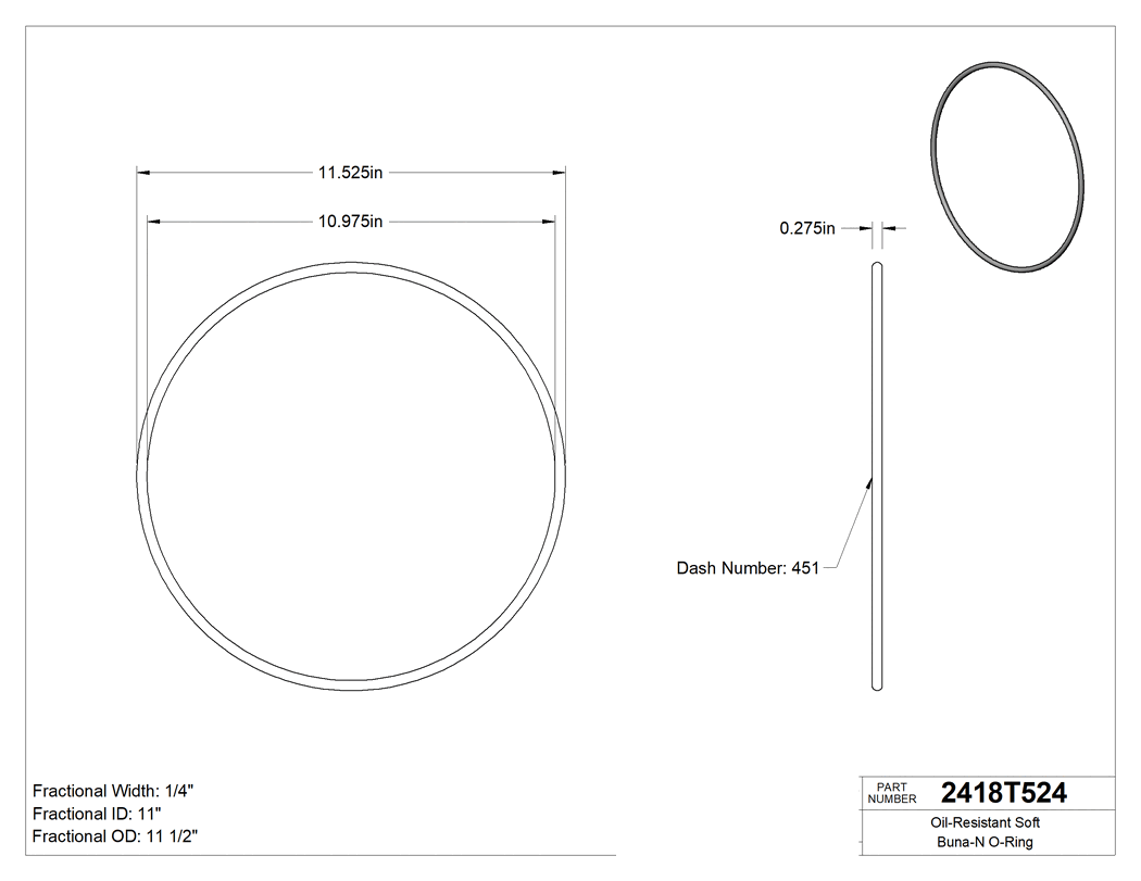 Technical drawing - 2418T524